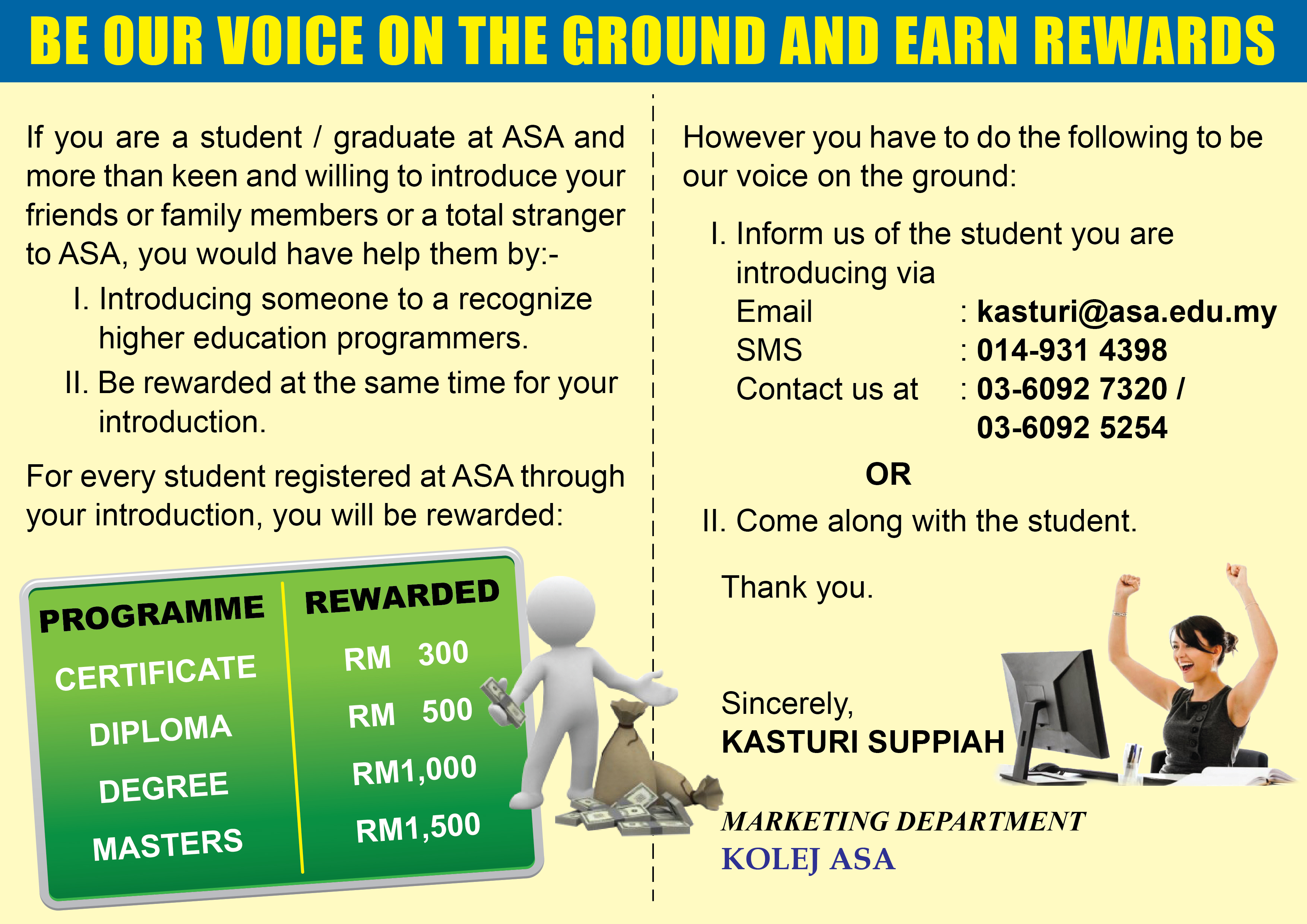 Kolej Asa broucher